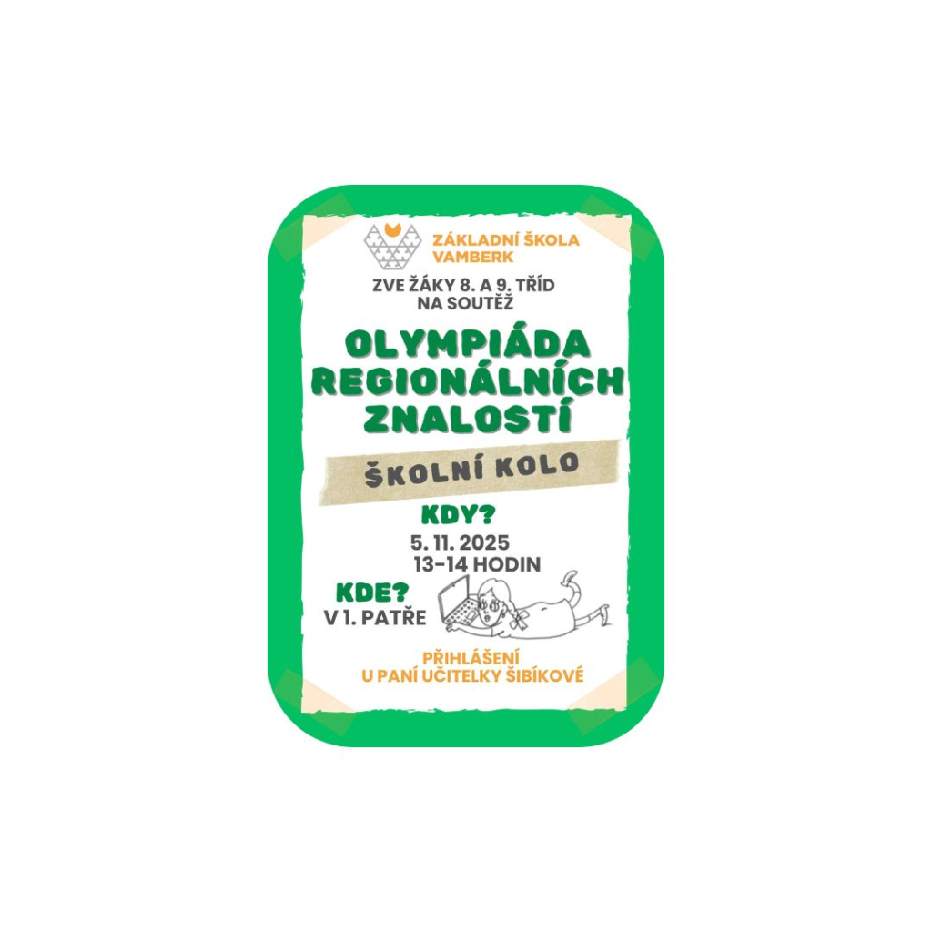 OLYMPIÁDA REGIONÁLNÍCH ZNALOSTÍ - školní kolo