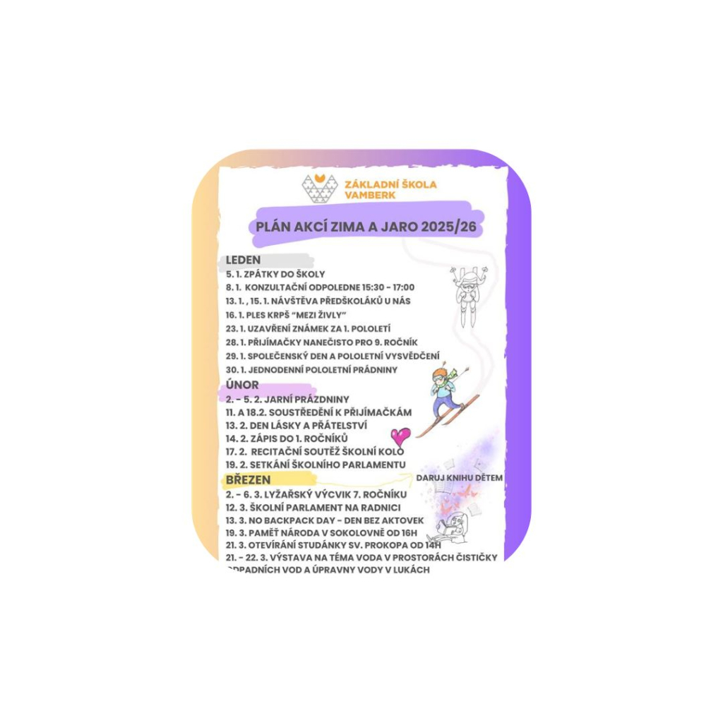 PLÁN AKCÍ - LEDEN/ BŘEZEN 2026