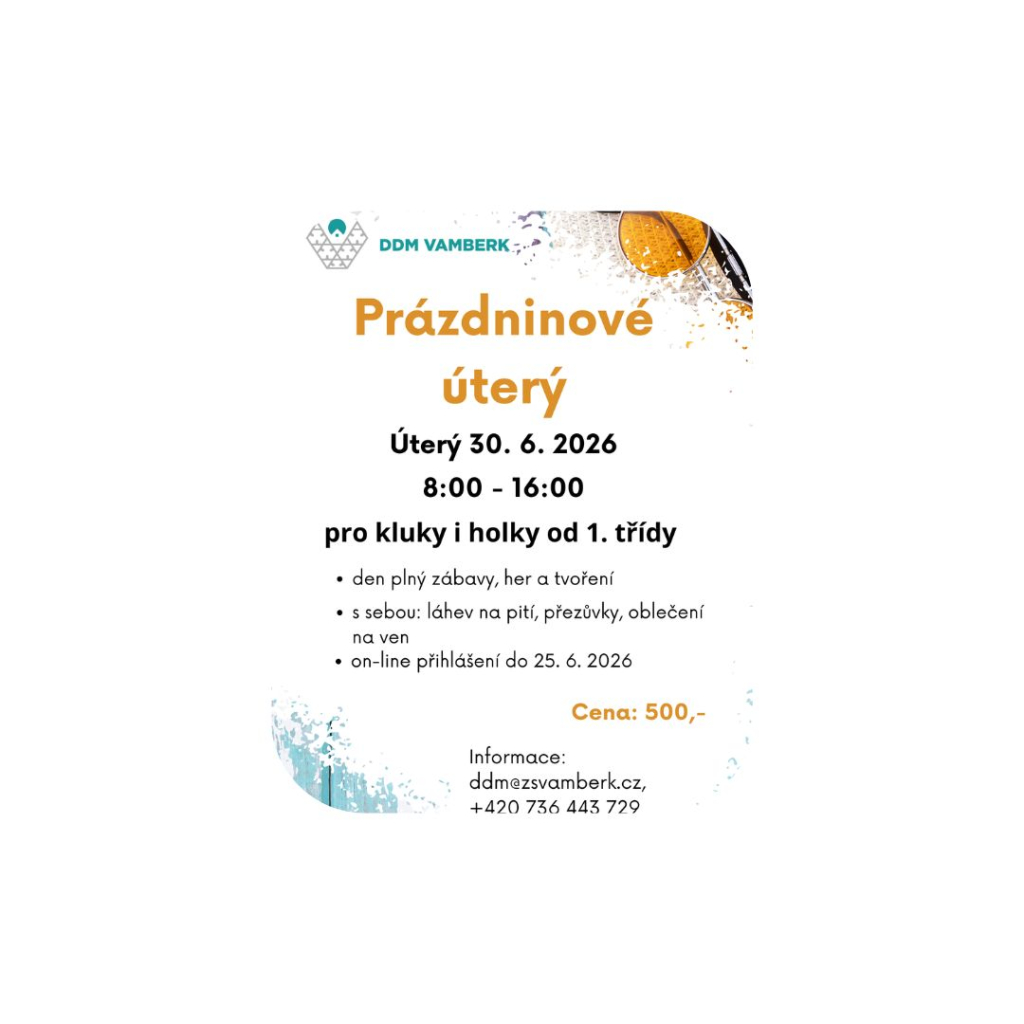 PRÁZDNINOVÉ ÚTERÝ