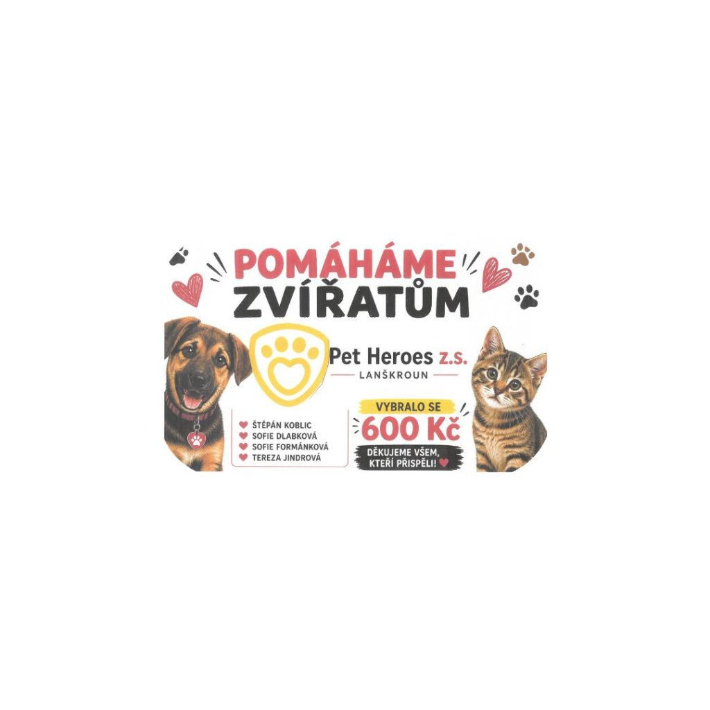 Pomáháme zvířátkům srdcem ❤️