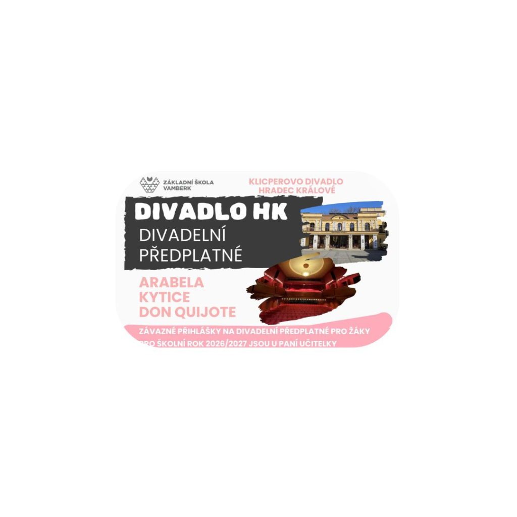 Divadelní předplatné do Klicperova divadla 2026/2027