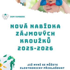 NOVÁ NABÍDKA ZÁJMOVÝCH KROUŽKŮ 2025 - 2026
