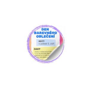 DEN BAREVNÉHO OBLEČENÍ - pátek 5.9.2025