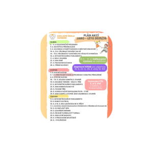 PLÁN AKCÍ - JARO/LÉTO 2026