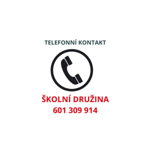 TELEFONNÍ KONTAKT DO ŠKOLNÍ DRUŽINY