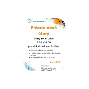 PRÁZDNINOVÉ ÚTERÝ