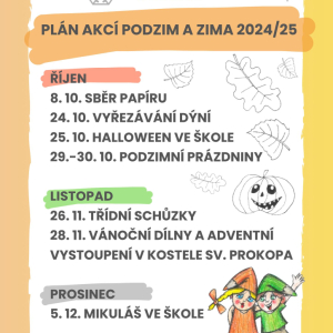 PLÁN AKCÍ - PODZIM