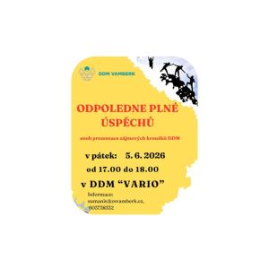 ODPOLEDNE PLNÉ ÚSPĚCHŮ 2026 - POZOR ZMĚNA TERMÍNU!
