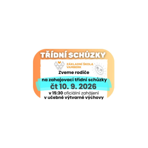 POZVÁNKA NA TŘÍDNÍ SCHŮZKY