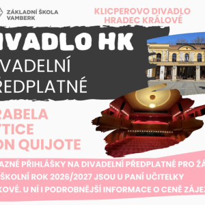 Divadelní předplatné do Klicperova divadla 2026/2027